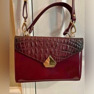 Zamponi Diamante 🇮🇹 ITALY BV Burgandy Limited Edition Leather Bag NWOT